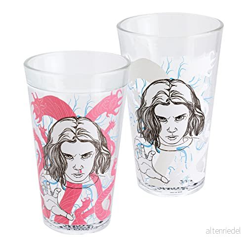 Paladone Stranger Things Eleven Drinking Glass Color Change Cup Horror Movie Merchandise, Multicolored (PP9886ST) 5055964790660