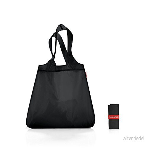Unisex vuxna mini maxi shopper shoppingväska, svart, 63 cm, shoppingväska 4012013701504