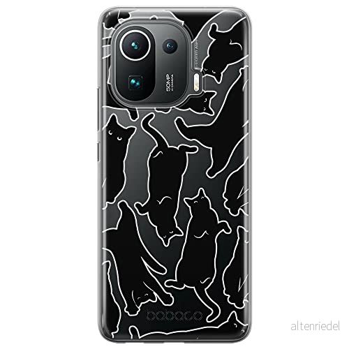 ERT GROUP mobiltelefonfodral för Xiaomi MI 11 PRO originalt och officiellt licensierat Babaco mönster Cats 005 optimalt anpassad till formen på mobiltelefonen, gedeeltelijk transparant 5905131125880
