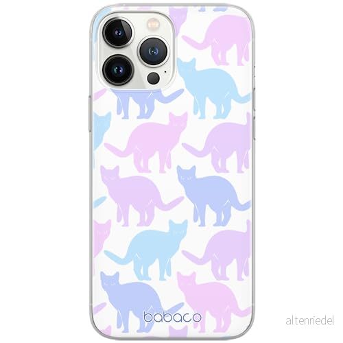 ERT GROUP mobiltelefonfodral för Iphone 13 PRO MAX originalt och officiellt licensierat Babaco mönster Cats 011 optimalt anpassad till formen på mobiltelefonen, fodral tillverkad av TPU plast 5905131054630