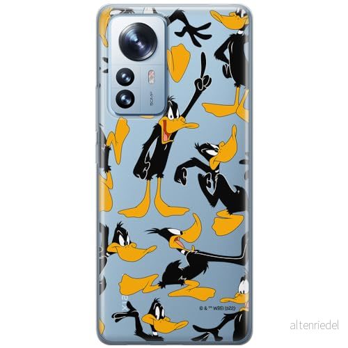 ERT GROUP mobiltelefonfodral för Xiaomi 12 / 12X originalt och officiellt licensierat Looney Tunes mönster Duffy 002 optimalt anpassad till formen på mobiltelefonen, gedeeltelijk transparant 5905511665715