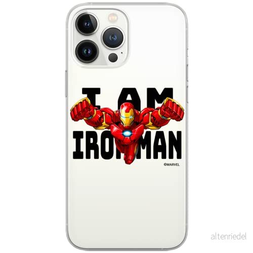 ERT GROUP mobiltelefonfodral för Apple Iphone XS Max originalt och officiellt licensierat Marvel mönster Iron Man 028 Vit optimalt anpassad till formen på mobiltelefonen, gedeeltelijk transparant 5904805140037