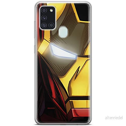 ERT GROUP mobiltelefonfodral för Samsung A21s originalt och officiellt licensierat Marvel mönster Iron Man 021 optimalt anpassad till formen på mobiltelefonen, fodral tillverkad av TPU plast 5903932005257