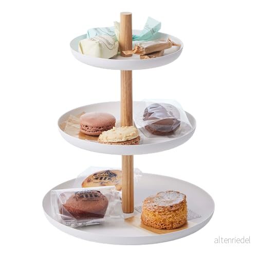 Yamazaki Afternoon Tea Stand / Serving Tower Tosca 3 Layers 4903208024198