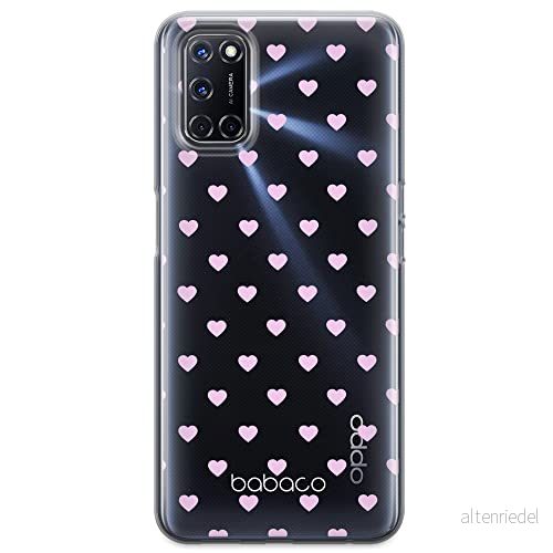ERT GROUP mobiltelefonfodral för Oppo A92/ A72/ A52 originalt och officiellt licensierat Babaco mönster Hearts 001 optimalt anpassad till formen på mobiltelefonen, gedeeltelijk transparant 5903040202708