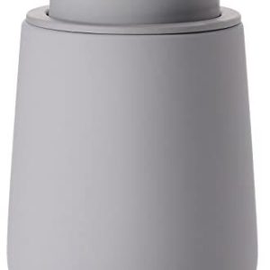 Zone Denmark Nova One tvålpump för badrummet, keramisk dispenser handtvål/flytande tvål, diameter 8 cm, höjd 11,5 kapacitet 250 ml, Gull Grey 5708760676576