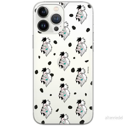 ERT GROUP mobiltelefonfodral för Huawei P30 originalt och officiellt licensierat Disney mönster Cruella 005 Vit optimalt anpassad till formen på mobiltelefonen, gedeeltelijk transparant 5903537597812