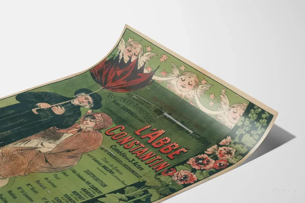Vintageposter L'Abbé Constantin, Komediföreställning i 3 akter - Bild 3