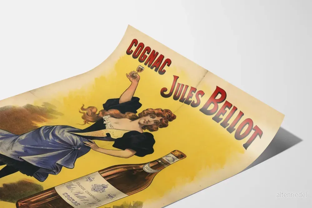 Vintageposter Cognac Jules Bellot i Cognac - Bild 3