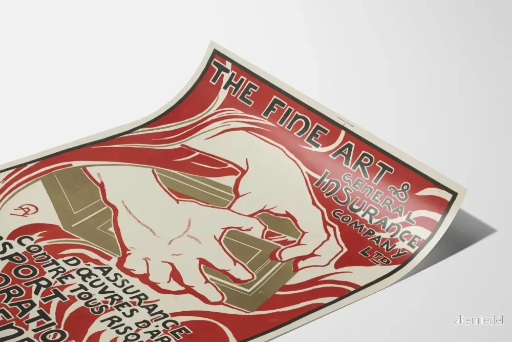 Vintageposter för konstverk – The Fine Art & General Insurance Company Ltd - Bild 3