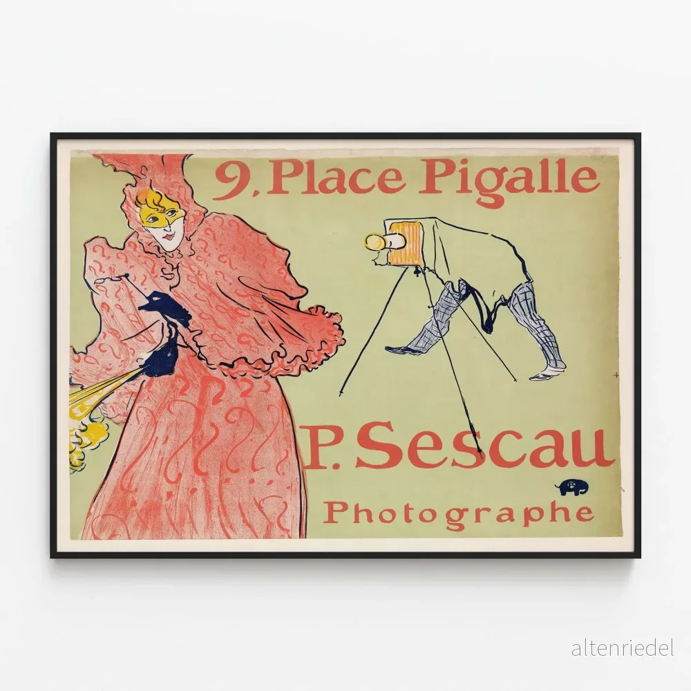 Vintageposter Place Pigalle Fotograf P. Sescau Vintageposter Place Pigalle Fotograf P. Sescau