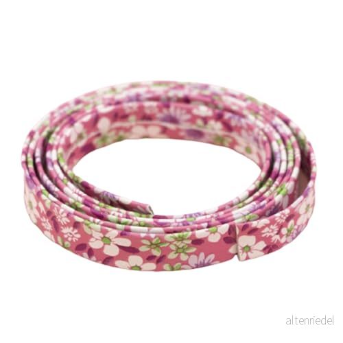 Craftelier Blomma Ecoskin Tape för att dekorera Scrapbooking projekt, Kort och hantverk Mjuk flexibel beröring Bredd Ca. 1 cm Längd 1,2 m Rosa 8435487553343