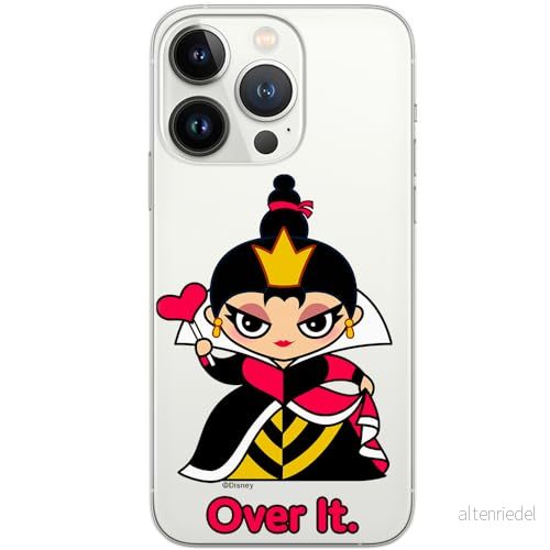 ERT GROUP mobiltelefonfodral för Iphone 13 PRO originalt och officiellt licensierat Disney mönster Queen of Hearts 001 optimalt anpassad till formen på mobiltelefonen, gedeeltelijk transparant 5905131425379