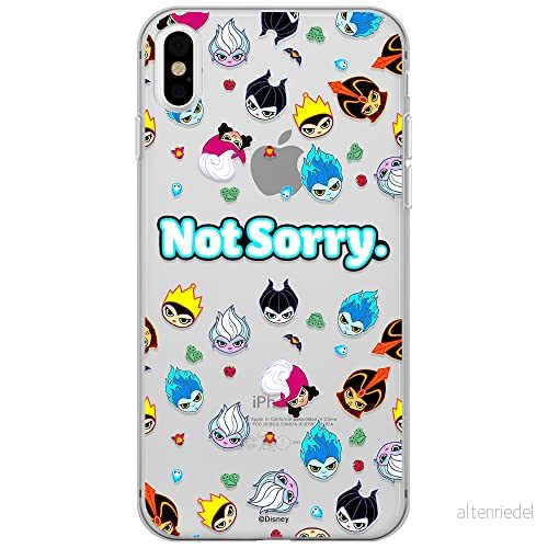 ERT GROUP mobiltelefonfodral för Iphone X/XS originalt och officiellt licensierat Disney mönster Villains 005 optimalt anpassad till formen på mobiltelefonen, gedeeltelijk transparant 5905131381026