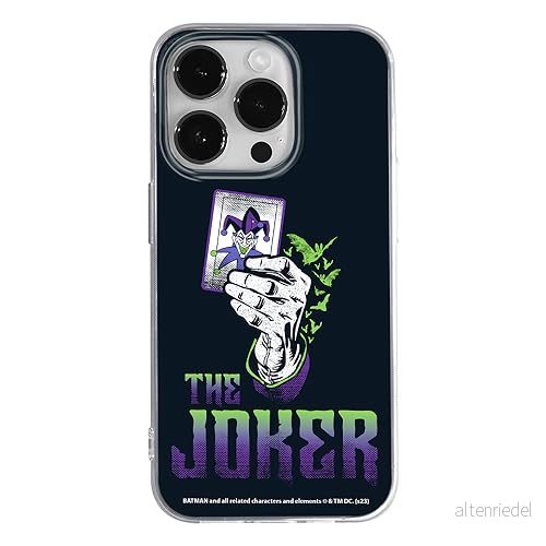 ERT GROUP mobiltelefonfodral för Iphone 14 PRO originalt och officiellt licensierat DC mönster Joker 030 optimalt anpassad till formen på mobiltelefonen, fodral tillverkad av TPU plast 5905795054786