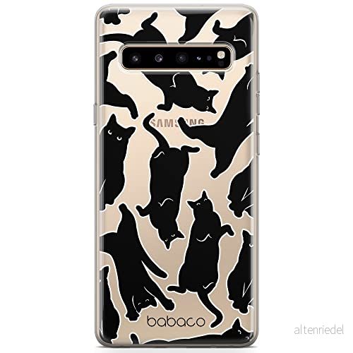 ERT GROUP mobiltelefonfodral för Samsung S10 originalt och officiellt licensierat Babaco mönster Cats 005 optimalt anpassad till formen på mobiltelefonen, gedeeltelijk transparant 5905131125040