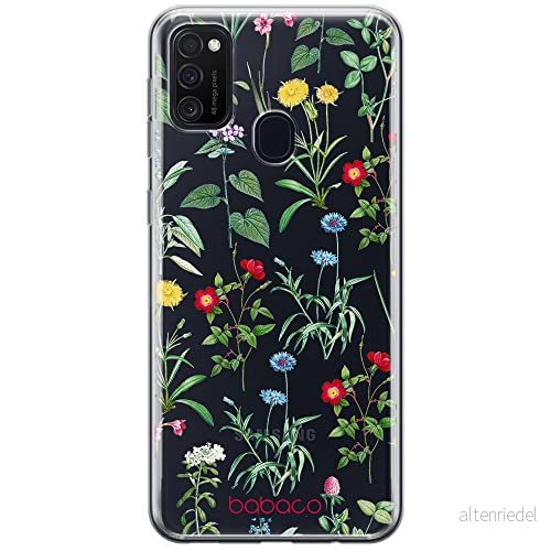 ERT GROUP mobiltelefonfodral för Samsung M21 / M30S originalt och officiellt licensierat Babaco mönster Flowers 042 optimalt anpassad till formen på mobiltelefonen, gedeeltelijk transparant 5905131317834