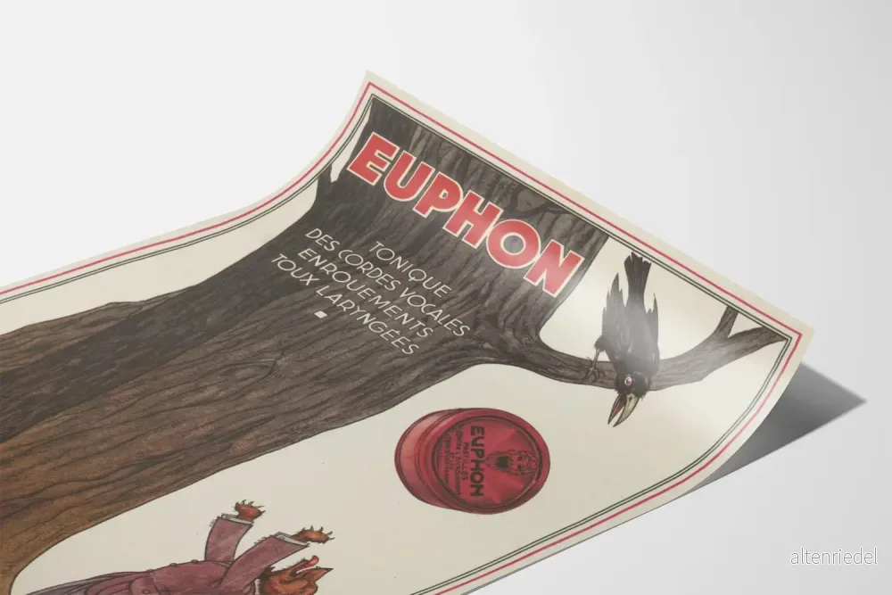 Vintageaffisch Euphon Tonique Strängar Röst Dekorativ Väggplakat - Bild 3