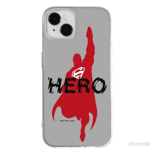 ERT GROUP mobiltelefonfodral för Apple Iphone 14 PLUS originalt och officiellt licensierat DC mönster Superman 038 optimalt anpassad till formen på mobiltelefonen, fodral tillverkad av TPU plast 5905131902870