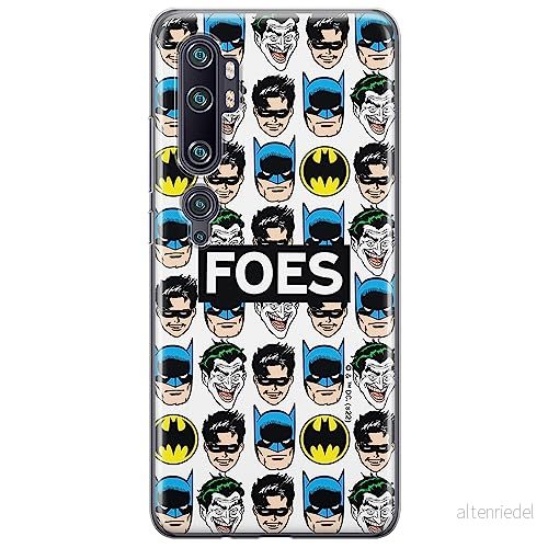 ERT GROUP mobiltelefonfodral för Xiaomi MI NOTE 10 / PRO originalt och officiellt licensierat DC mönster Batman 078 optimalt anpassad till formen på mobiltelefonen, gedeeltelijk transparant 5905131500656