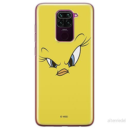 ERT GROUP mobiltelefonfodral för Xiaomi REDMI NOTE 9 originalt och officiellt licensierat Looney Tunes mönster Tweety 001 anpassad till formen på mobiltelefonen, fodral tillverkad av TPU plast 5903040332207