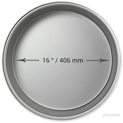 PME Anodiserad aluminium rund kakform 40 x 6 cm, silver 5060543484113