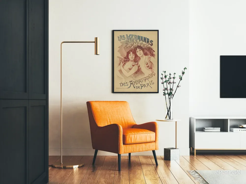 Vintageposter Las Hermanas Martínez väggdekoration - Bild 2