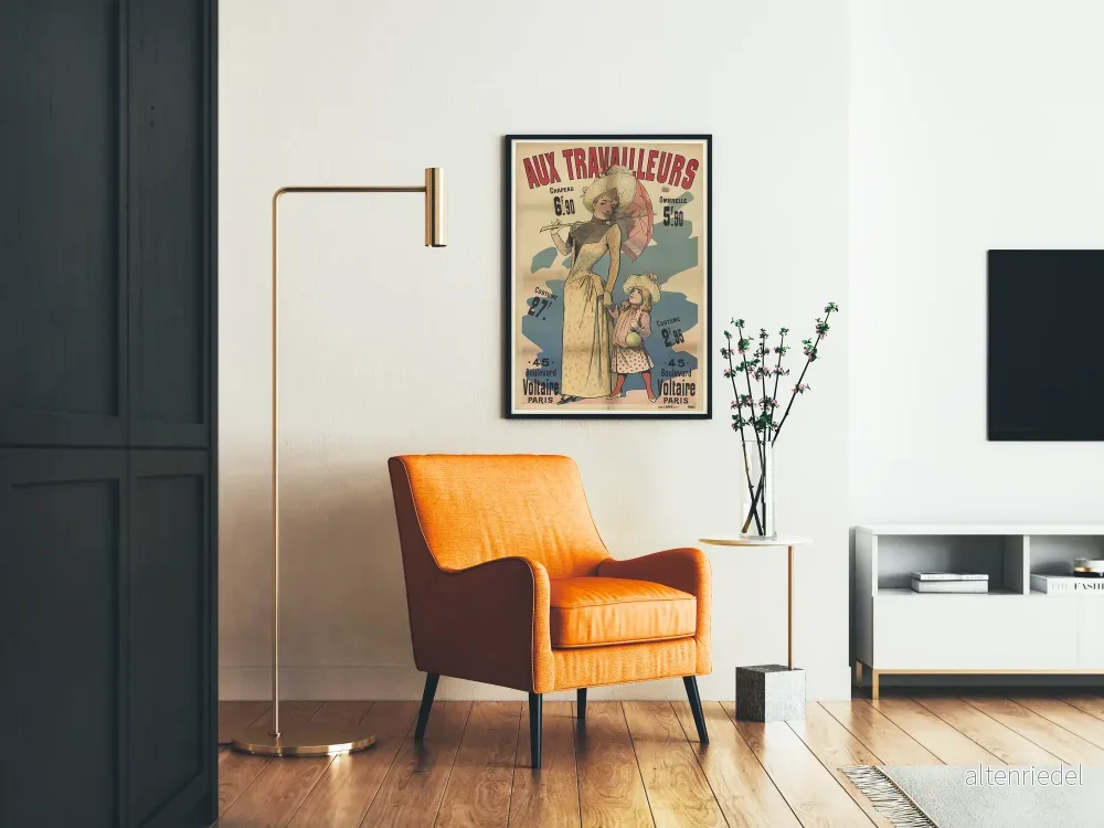 Vintageposter för arbetare Mode och Accessoarer Paris - Bild 2
