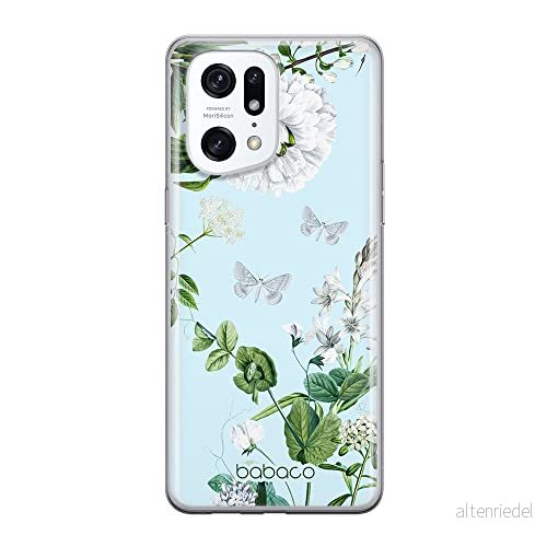 ERT GROUP mobiltelefonfodral för Oppo FIND X5 PRO originalt och officiellt licensierat Babaco mönster Flowers 030 optimalt anpassad till formen på mobiltelefonen, fodral tillverkad av TPU plast 5905511411756