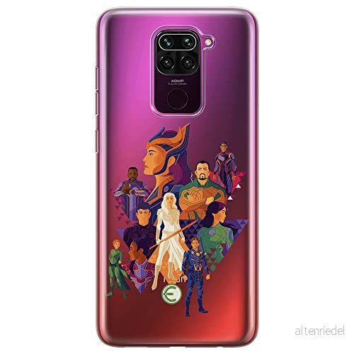 ERT GROUP mobiltelefonfodral för Xiaomi REDMI NOTE 9 originalt och officiellt licensierat Marvel mönster Eternals 007 optimalt anpassad till formen på mobiltelefonen, gedeeltelijk transparant 5904805114953