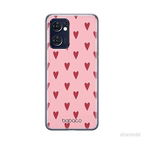 ERT GROUP mobiltelefonfodral för Oppo RENO 7 5G originalt och officiellt licensierat Babaco mönster Hearts 004 optimalt anpassad till formen på mobiltelefonen, fodral tillverkad av TPU plast 5905511313531