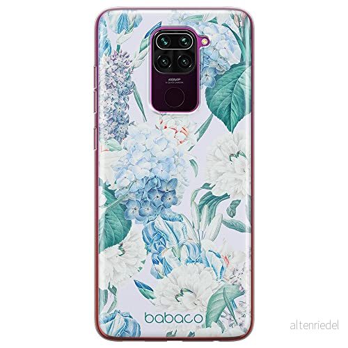 ERT GROUP mobiltelefonfodral för Xiaomi REDMI NOTE 9 originalt och officiellt licensierat Babaco mönster Flowers 028 optimalt anpassad till formen på mobiltelefonen, fodral tillverkad av TPU plast 5905131269331