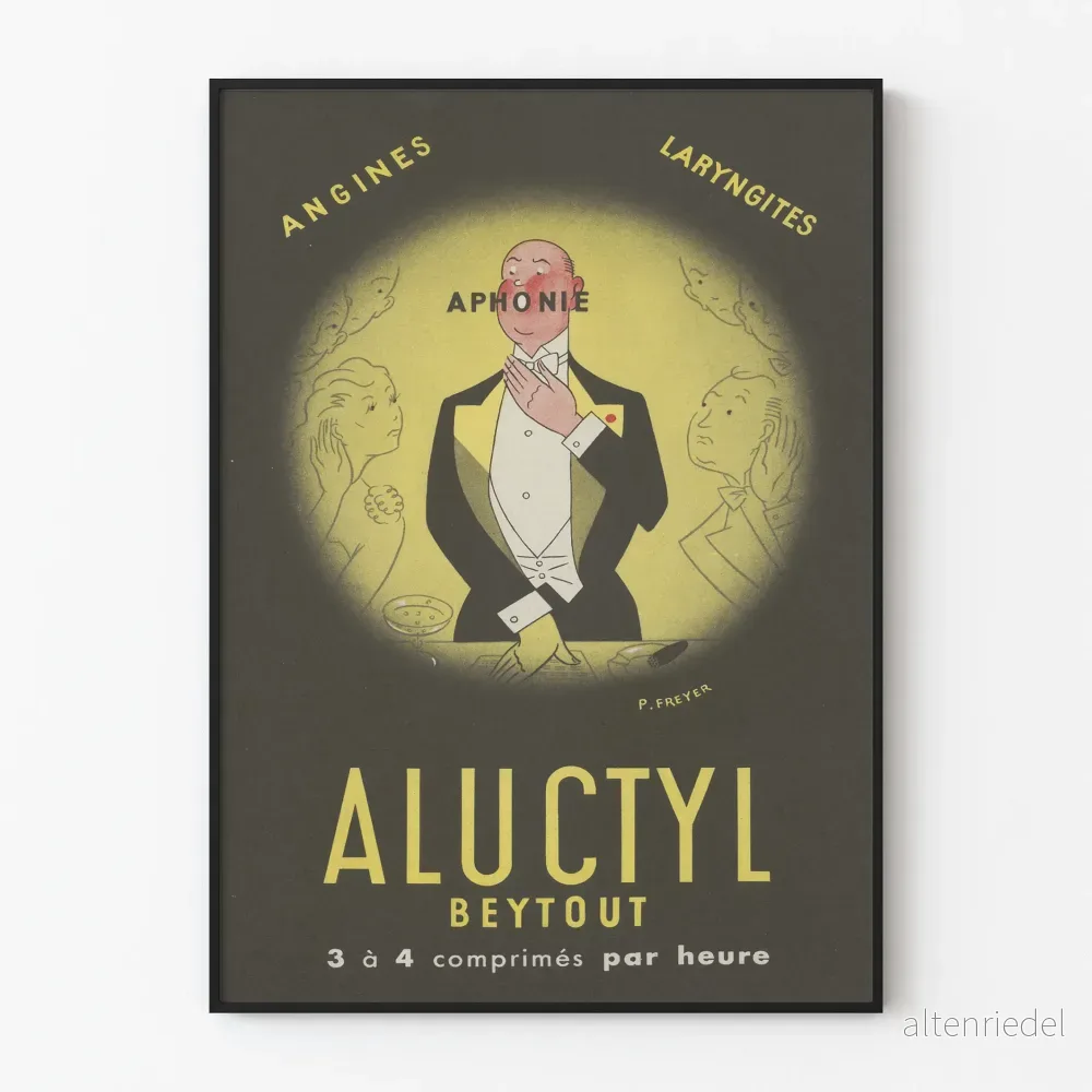 Vintage reklamposter för Aluctyl Beytout för retro väggdekoration