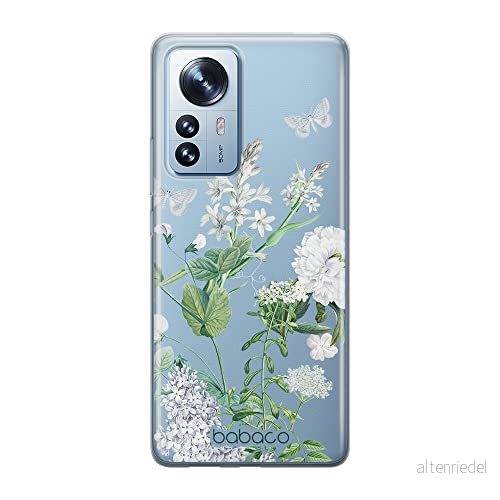ERT GROUP mobiltelefonfodral för Xiaomi 12 / 12X originalt och officiellt licensierat Babaco mönster Flowers 033 optimalt anpassad till formen på mobiltelefonen, gedeeltelijk transparant 5905511492519