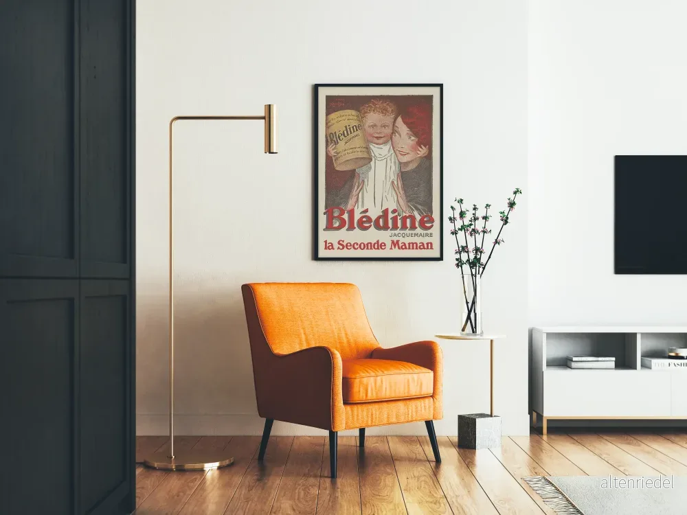 Vintageposter Blédine Jacquemaire barnväggdekoration - Bild 2