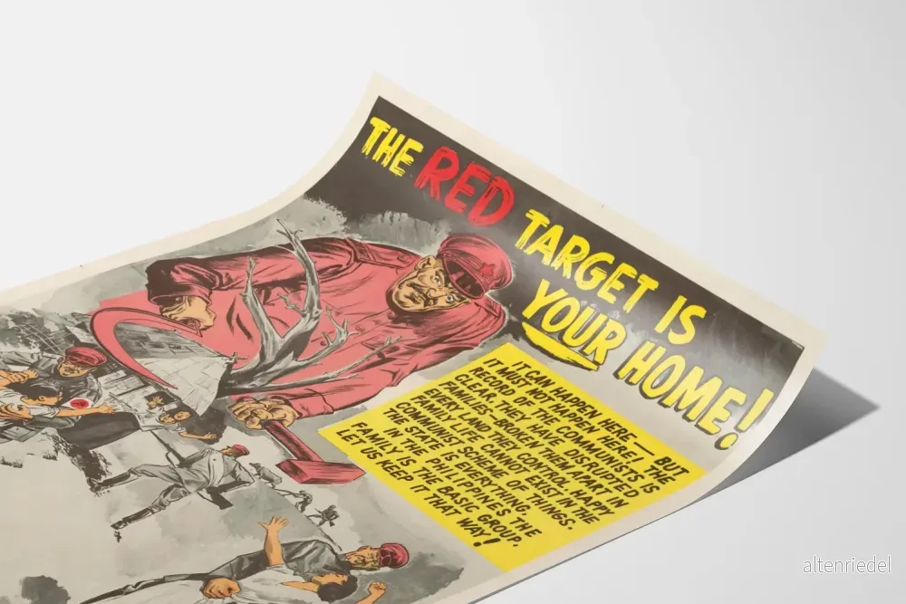 Vintage antikommunistisk poster för väggdekoration - Bild 3