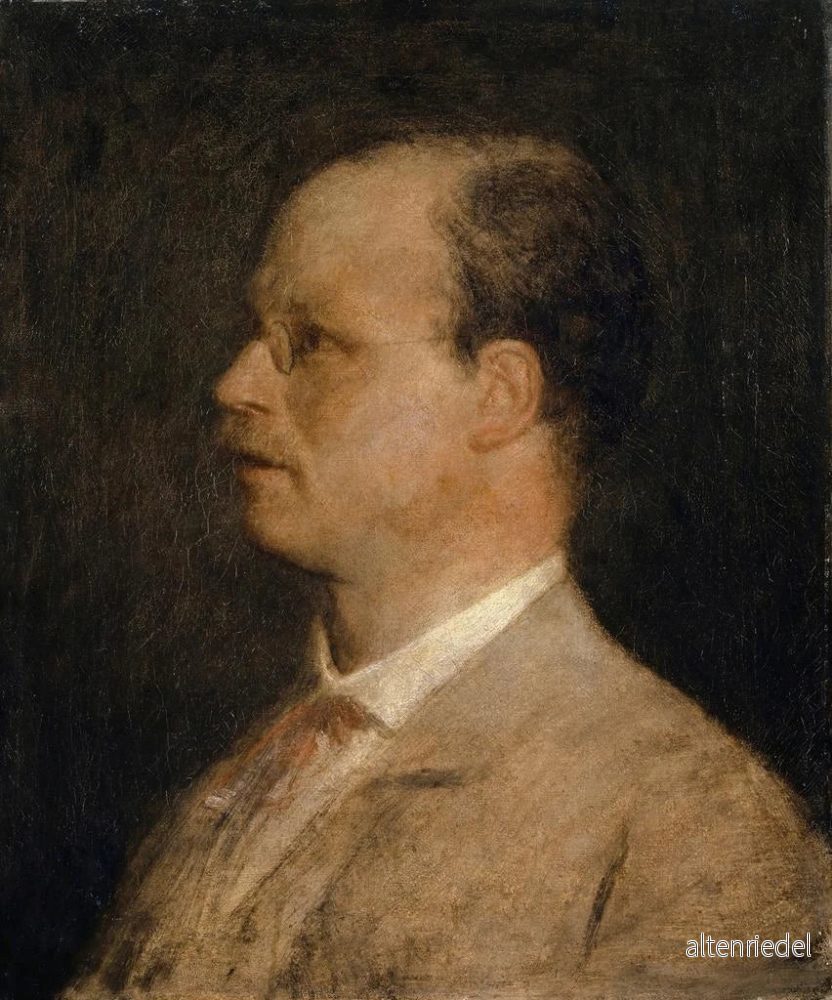 Målning Portrait av professor Fritz Burckhardt-Brenner - Arnold Böcklin | Konsttryck - Bild 2