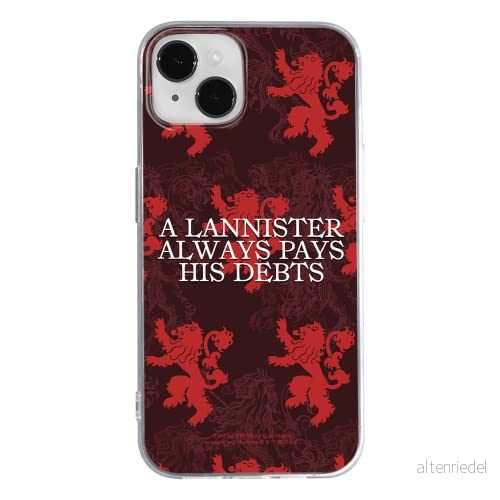 ERT GROUP mobiltelefonfodral för Apple Iphone 14 originalt och officiellt licensierat Game of Thrones mönster 018 anpassad till formen på mobiltelefonen, fodral tillverkad av TPU plast 5905131881144