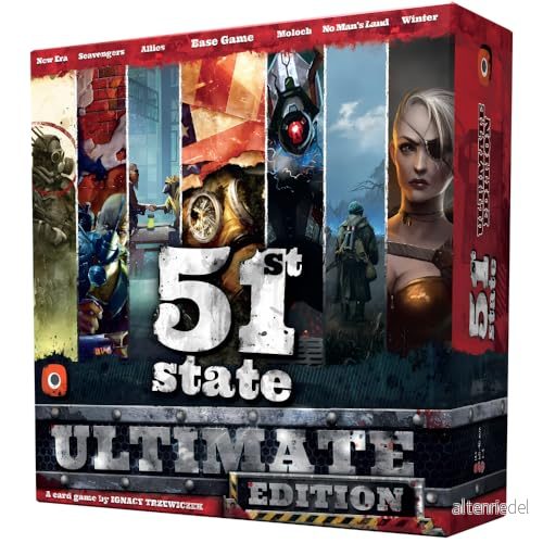Potal Games, 51st State Ultimate Edition an Anarchic Strategy Board Game for 1 to 4 Players, Ages 14+ 5902560386905