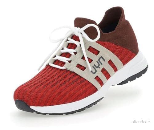 UYN Washi Lady lätta, hållbara fritidsskor, sneakers av 100% vegetabiliskt yttermaterial, röd, 42 EU 8054216565961