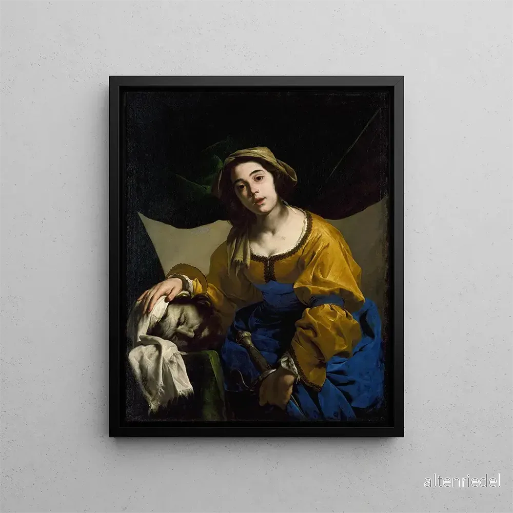 Målning Judith med Holofernes huvud - Bernardo Cavallino | Konsttryck