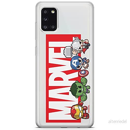 ERT GROUP mobiltelefonfodral för Samsung A31 originalt och officiellt licensierat Marvel mönster 010 optimalt anpassad till formen på mobiltelefonen, gedeeltelijk transparant 5904805182181