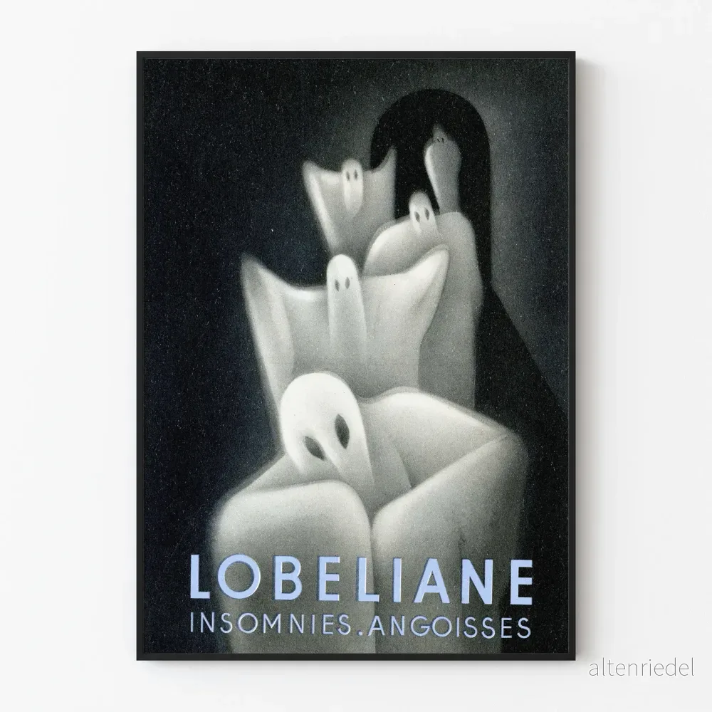Dekorativ poster Lobéliane Sömnsvårigheter Oro