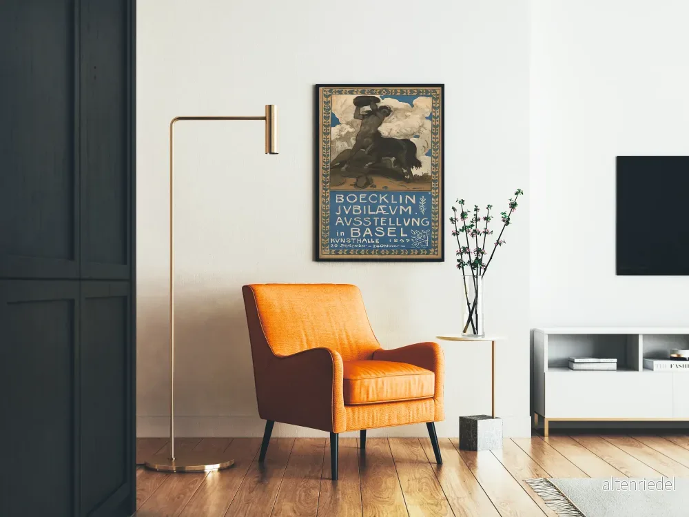 Dekorativ poster Boecklin Jubileumsutställning 1897 - Bild 2