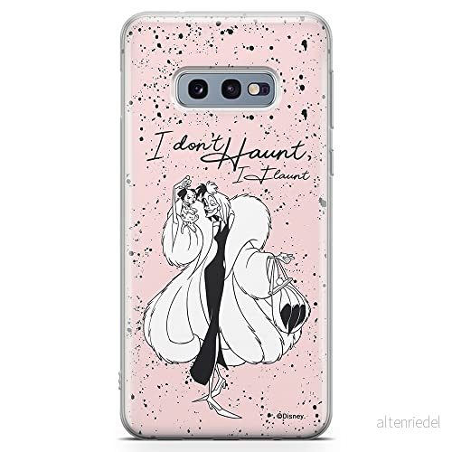 ERT GROUP mobiltelefonfodral för Samsung S10e originalt och officiellt licensierat Disney mönster Cruella and Puppy 001 optimalt anpassad till formen på mobiltelefonen, fodral tillverkad av TPU plast 5903040560983