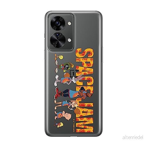 ERT GROUP mobiltelefonfodral för Oneplus NORD 2T 5G originalt och officiellt licensierat Looney Tunes mönster Space Jam 006 optimalt anpassad till formen på mobiltelefonen, gedeeltelijk transparant 5905511278335