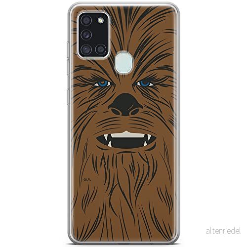 ERT GROUP mobiltelefonfodral för Samsung A21s originalt och officiellt licensierat Star Wars mönster Chewbacca 005 optimalt anpassad till formen på mobiltelefonen, fodral tillverkad av TPU plast 5903040261422