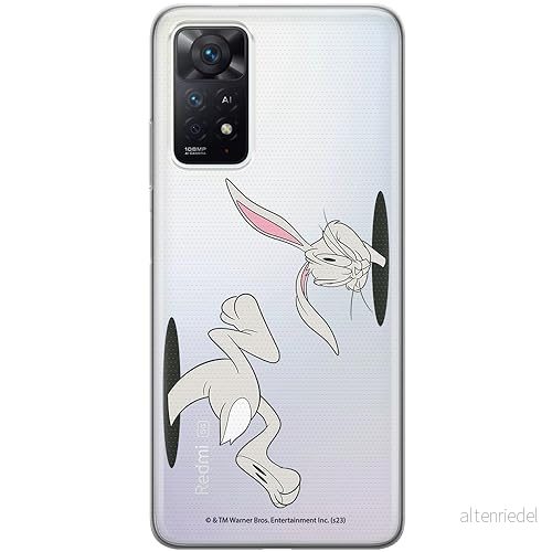 ERT GROUP mobiltelefonfodral för Xiaomi REDMI NOTE 11 PRO 5G/ 4G originalt och officiellt licensierat Looney Tunes mönster Bugs 016, gedeeltelijk transparant 5905795079222