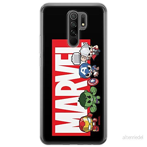 ERT GROUP mobiltelefonfodral för Xiaomi REDMI 9 originalt och officiellt licensierat Marvel mönster 010 optimalt anpassad till formen på mobiltelefonen, fodral tillverkad av TPU plast 5904805180194