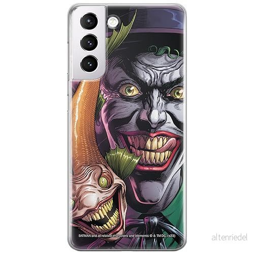 ERT GROUP mobiltelefonfodral för Samsung S21 originalt och officiellt licensierat DC mönster Joker 021 optimalt anpassad till formen på mobiltelefonen, fodral tillverkad av TPU plast 5905795055790